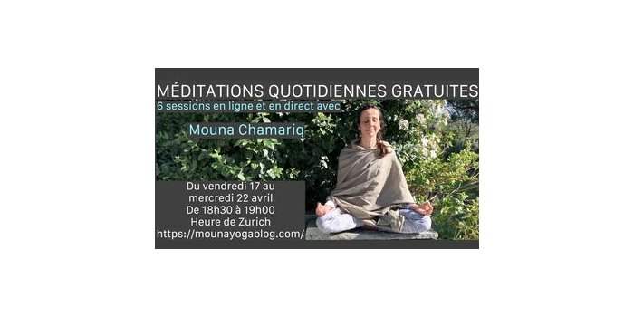 Conférence - Sessions de méditation les jeudis et dimanches du mois de mai