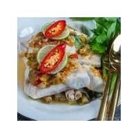 ce soir on cuisine : Pla Nueng Manao : Poisson au citron et à la coriandre