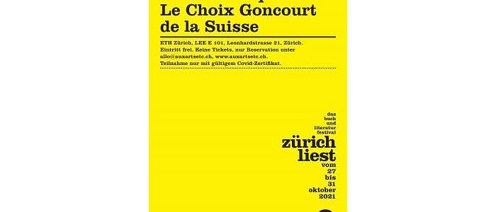 Conférence à l'ETH : le choix Goncourt de la Suisse - entrée libre