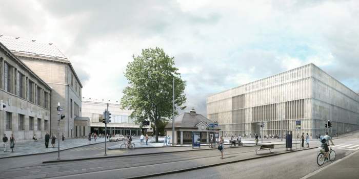 27/06 - Visite du chantier du nouveau bâtiment du Kunsthaus de Zurich, 27 juin 2020 à 12h