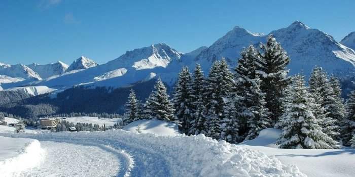 Randonnée sur la neige à Arosa